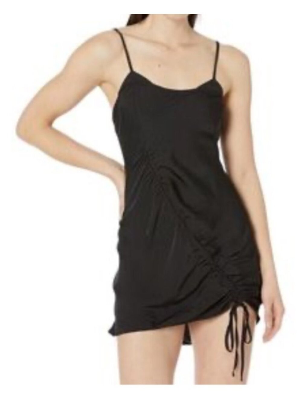 Free People Women's Sz Small Be My Mini Slip Black Cocktail Party Dress